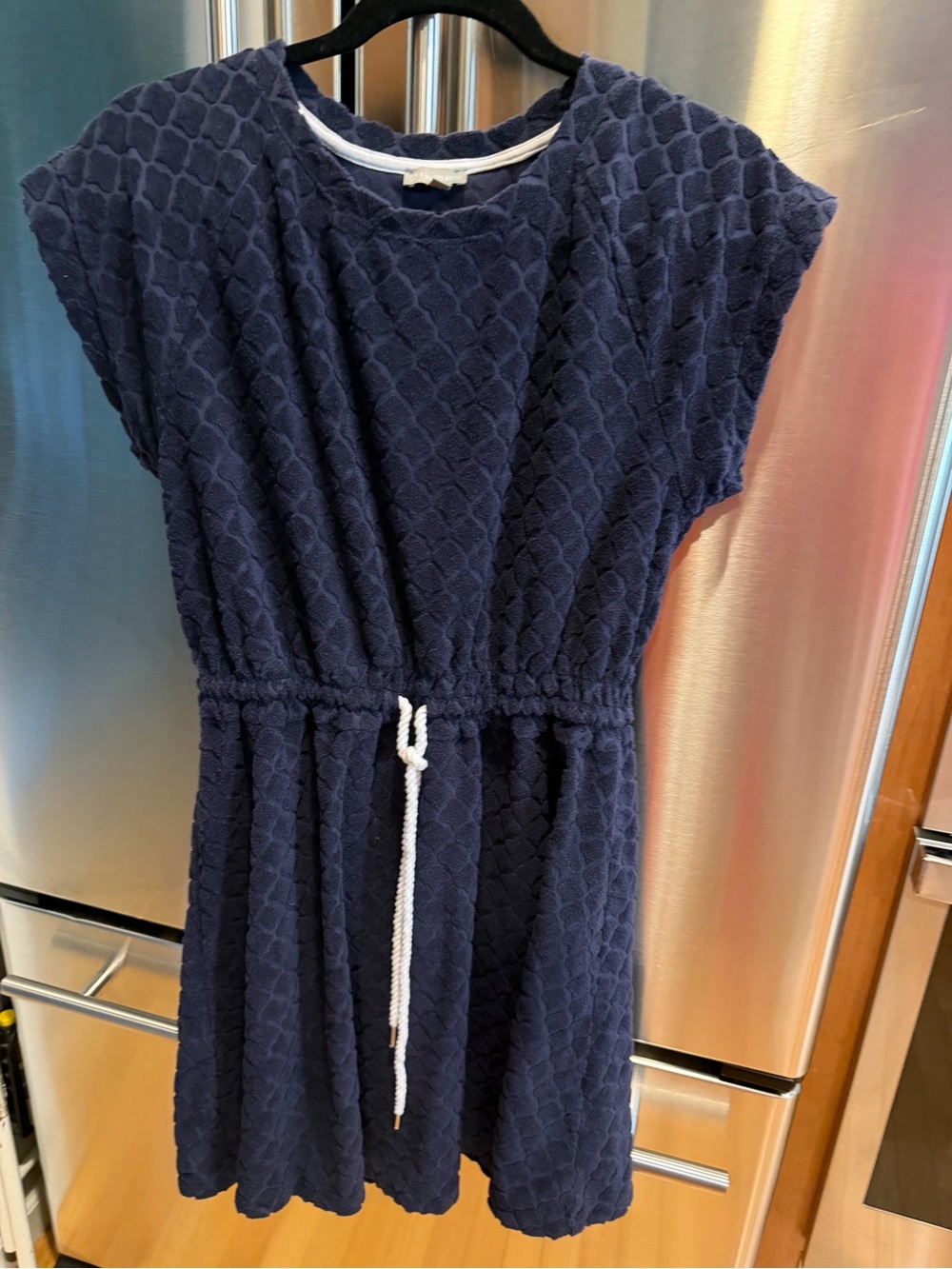 Talbots Navy Terry-Knit dress